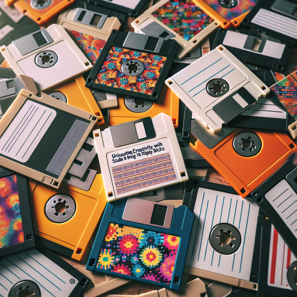 Unleashing Creativity with Studio E Fabrics Data Point Retro Floppy Disks White Prints