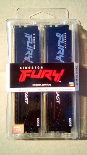 Kingston Fury beast 32GB 2x16gb DDR5 6000MTs CL36-38-38 1.35 Expo/xmp NEW