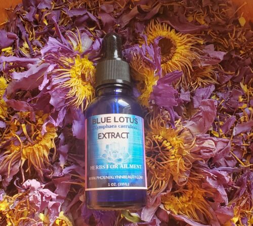 Blue Lotus-Nymphaea Caerulea Egyptian-Vegetable Glycerin Tincture 1 oz. Potent