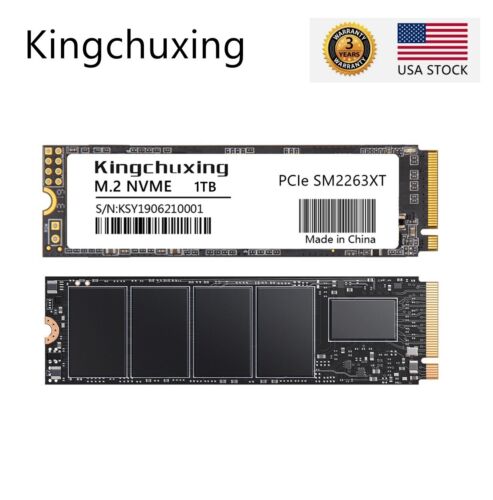 Kingchuxing NVMe M.2 SSD 1TB PCIe Gen 3 x4 Internal Solid State Drive LOT