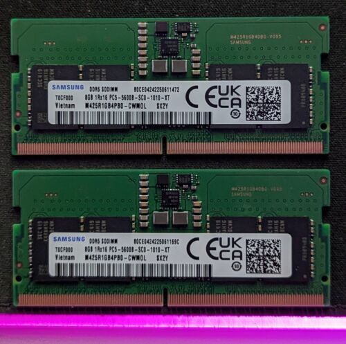 MINT – Samsung 16GB (8GBx2) DDR5 PC5-5600B laptop Memory RAM M425R1GB4BB0-CWM0D