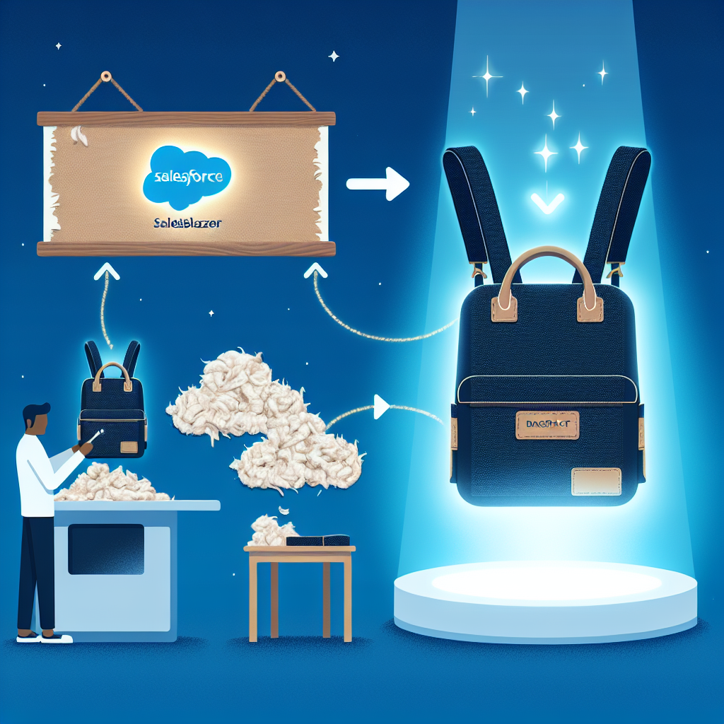 From Waste to Wear: The Story Behind Salesforce Salesblazer’s Recycled Cotton Backpack Tote