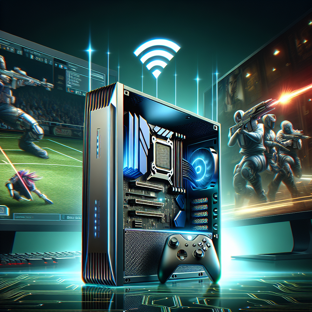 Stay Connected and Competitive with WIFI on the INTEL 8 CORE 4.5GHz Gaming PC