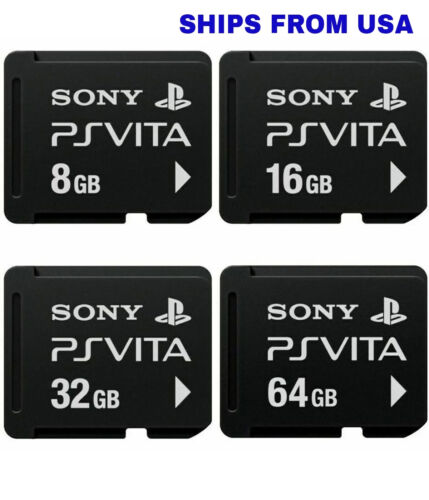 Genuine Sony PS Vita Memory Card PSV Official Playstation 64GB 32GB 16GB 8GB 4GB