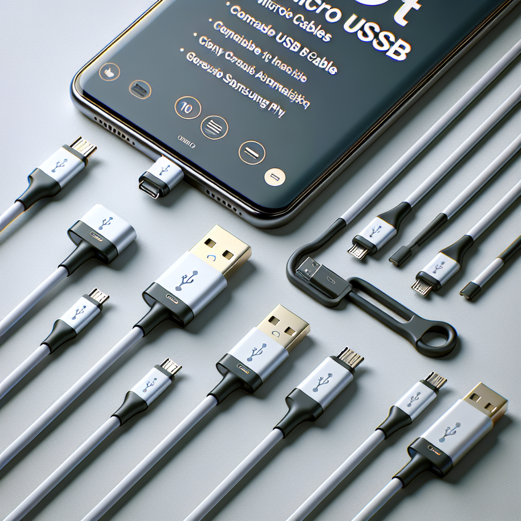 Convenient and Reliable: Why You Should Invest in a 1-3Pack 10FT Micro USB Cable for Your Samsung Android Phone