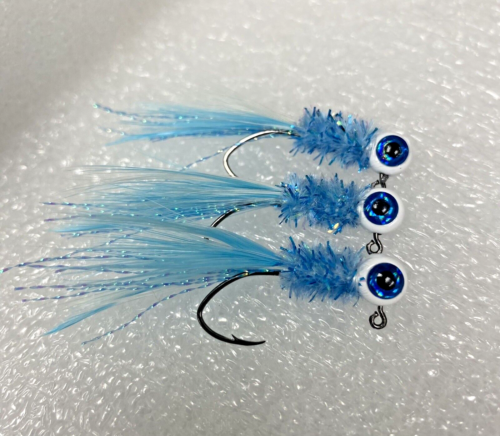 Hand tied crappie jigs 1/16 ounce (hair jigs)