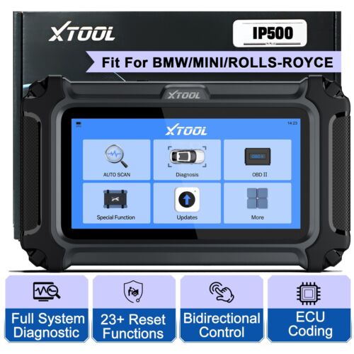 XTOOL IP500 For BMW For Mini OBD2 Scanner Full System Diagnostic ECU Coding Tool