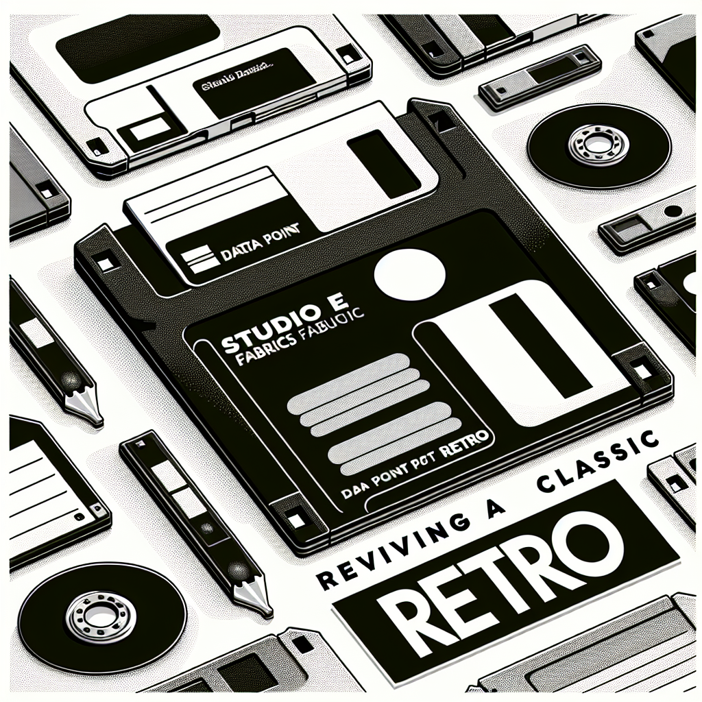 Reviving a Classic: Studio E Fabrics Data Point Retro Floppy Disks White Collection