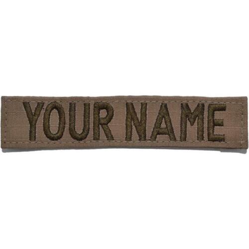 Custom RipStop Name Tape – Coyote Brown