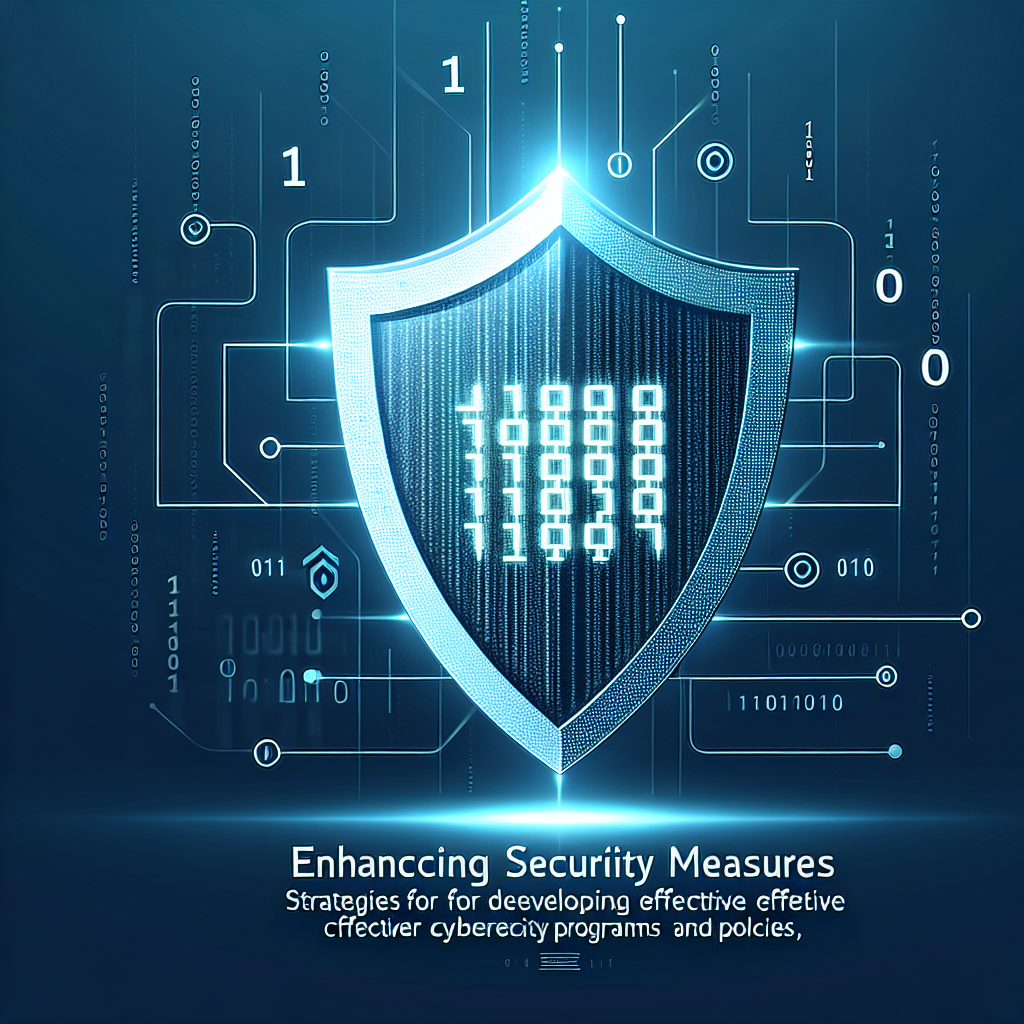 Enhancing Security Measures: Strategies for Developing Effective Cybersecurity Programs and Policies