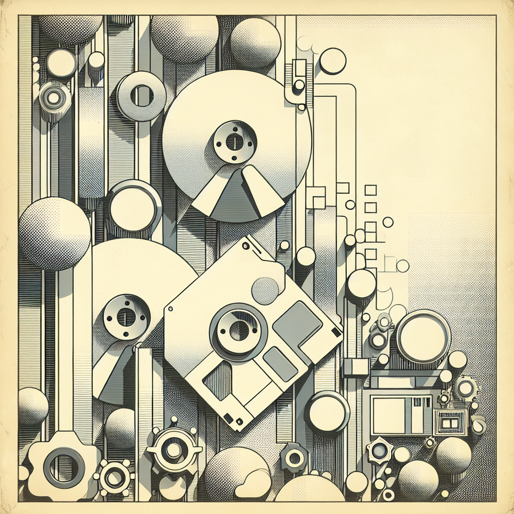 A Blast from the Past: Studio E Fabrics Data Point Retro Floppy Disks White Designs