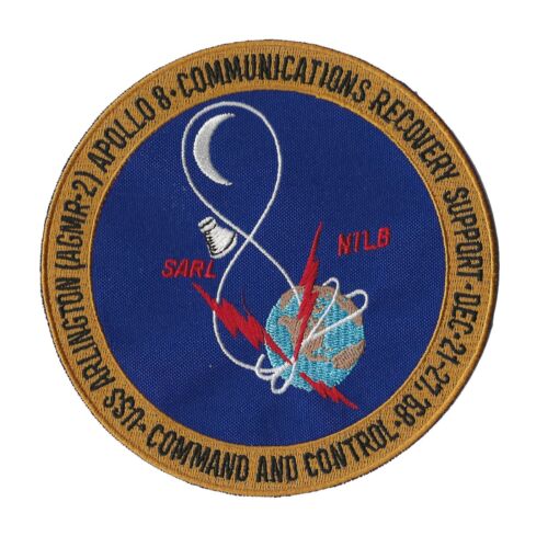 Apollo 8 USS Arlington AGMR-2 NASA US Navy space recovery force ship patch