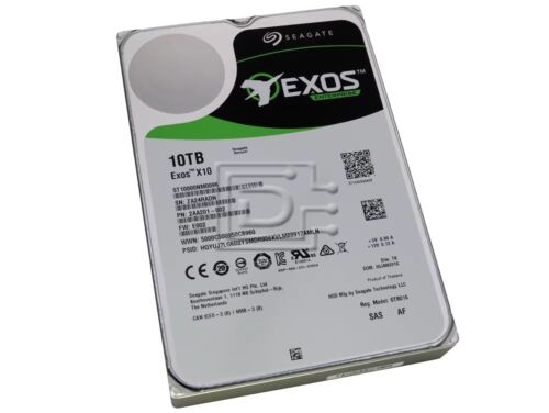 Seagate Exos ST10000NM0096 10TB Enterprise 7.2K 12Gb/s 256MB 3.5″ SAS Hard Drive