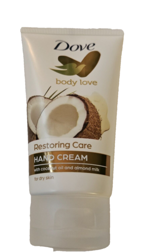 Set of 3 DOVE RESTORING CARE hand cream with coconut oil and almond milk  75ml