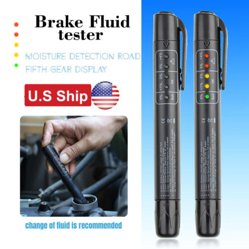 Brake Fluid Tester Pen 5 LED Mini Indicator for Car Automotive Repairs Testing