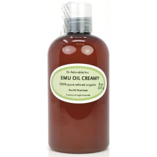 CREAMY EMU OIL BY DR.ADORABLE 100% PURE ORGANIC NATURAL   2 OZ UP TO 7 LB