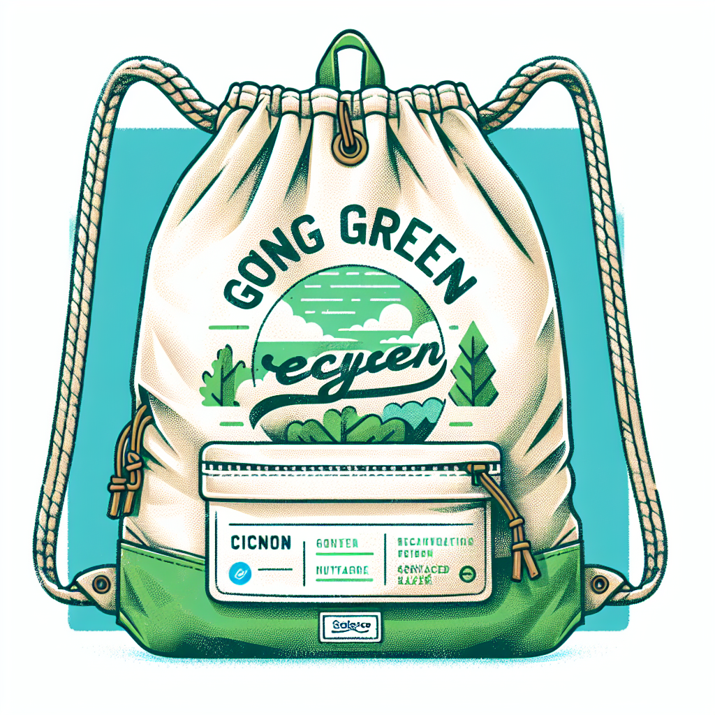 Going Green with Salesforce Salesblazer: The Recycled Cotton Cinch Bag Backpack Tote