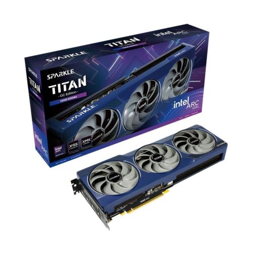 Sparkle Intel Arc B580 Titan OC 12GB GDDR6 PCIe 4.0 Graphics Card  In Hand