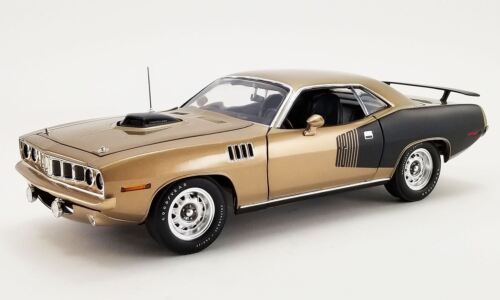 Acme 1:18 Scale 1971 Plymouth HEMI Cuda – Super Track Pack (Gold Leaf) A1806126