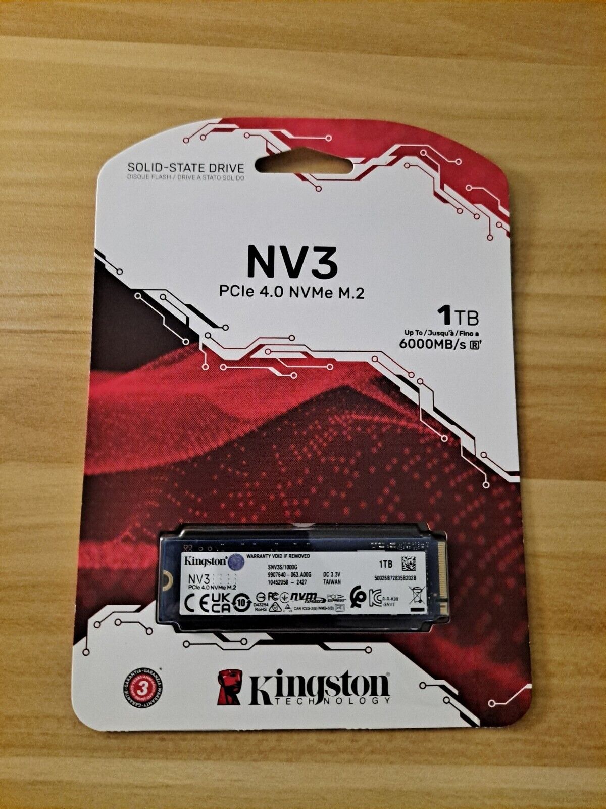 Kingston NV3 M.2 2280 1TB PCIe 4.0 x4 NVMe SNV3S/1000G *NEW*