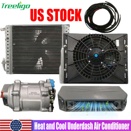 12V Underdash Electric Air Conditioning Universal Cool&Heat A/C Kit Auto Car DC