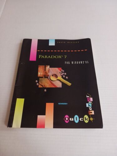 Paradox 7 For Windows 95 Newberry Softcover Rare 1998 Corel Microsoft SW Publish