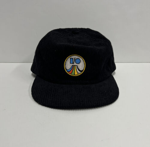 GOOGLE I/O Corduroy Black Adjustable Baseball Cap Hat Weld MFG – Alphabet