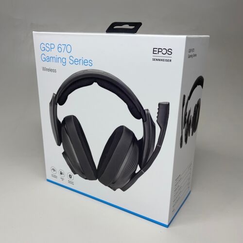 EPOS SENNHEISER GSP 670 Wireless Gaming Headset Bluetooth Low-Latency, 20 HR BAT