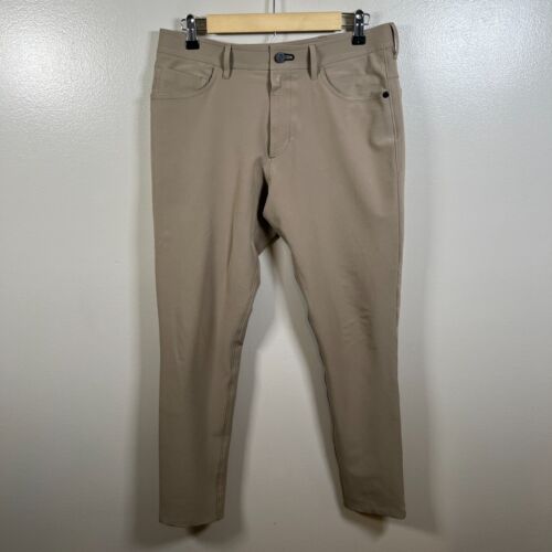 Public Rec Workday Pants Mens Size 31×29 Tan Slim Fit Office Career Work Travel