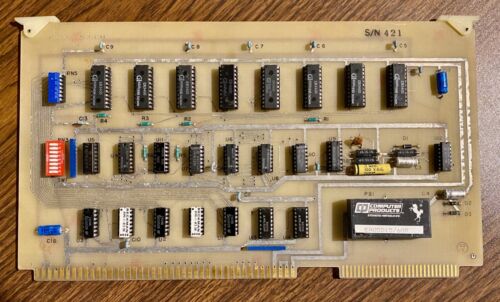 Schneider Instrument E4K-4K EAROM Non-Volatile Memory Board, Multibus, S/N 421