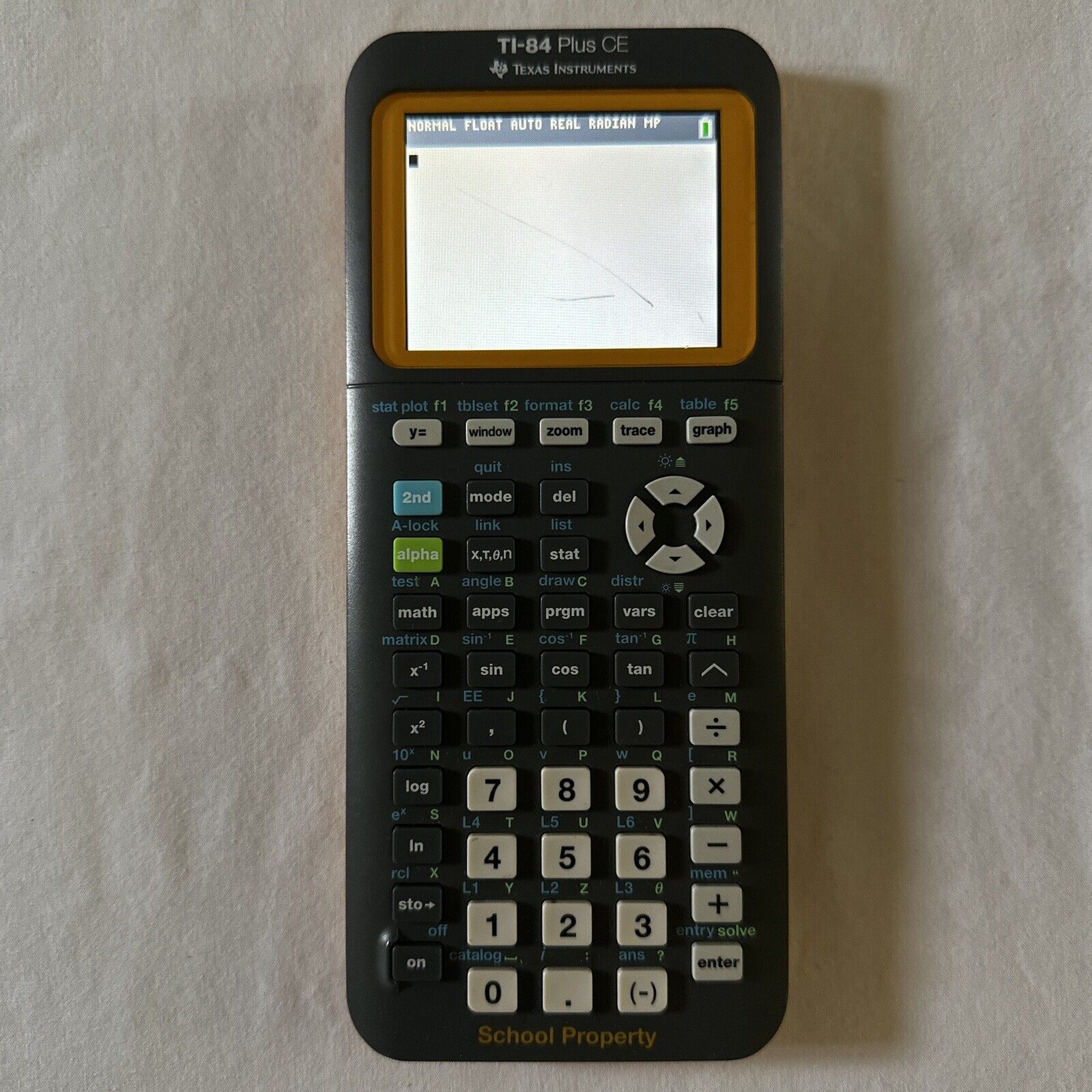 Texas Instruments TI-84 Plus CE Graphing Calculator Color Yellow School Edition