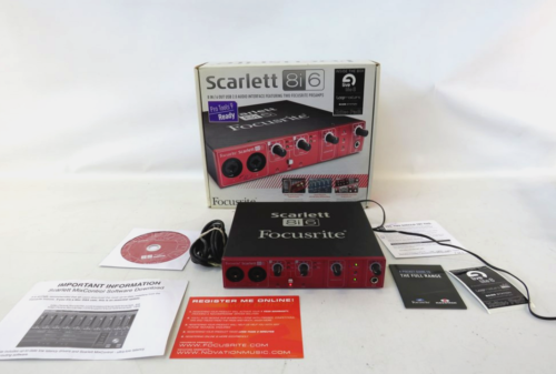 Focusrite – Scarlett 8i6 Gen 1 USB Audio Interface w/Power Supply – USED READ!