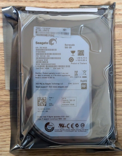 Seagate ST500DM002 500GB SATA 3.5″ 7.2k Desktop Internal Hard Drive 1BD142-021