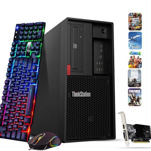 Lenovo Tower Gaming PC Intel i5-8500 16GB 512GB SSD RGB KB&M Gtx 1660s Window 11