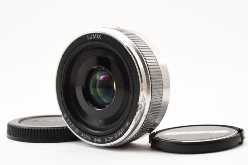 Panasonic H-H020A Lumix G 20mm f/1.7 II Aspherical Silver From Japan[Excellent-]