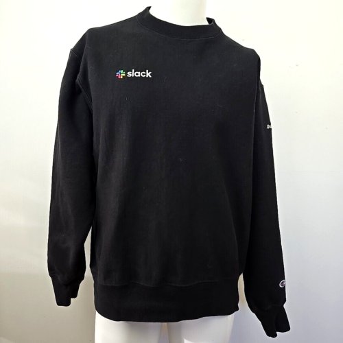 Champion Reverse Weave Sweatshirt Slack Sales Force Company Logo Black Men’s L