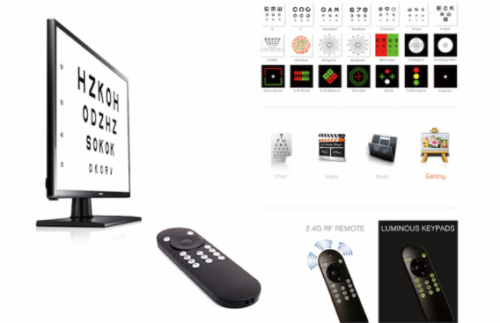 Elite Digital Eye Chart Vision Optics Visual Acuity Software Chart Used