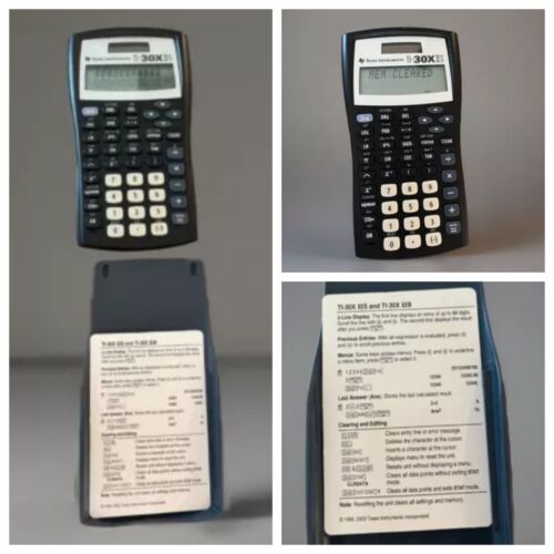 Texas Instruments Calculator TI-30X IIS Solar Algebra Geometry no case