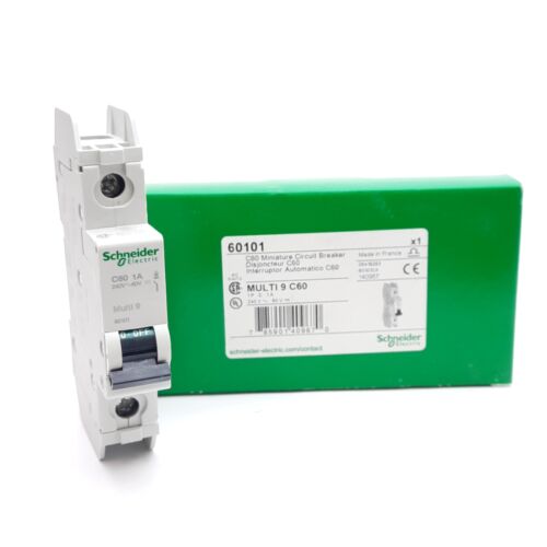 Schneider Electric 60101 Circuit Breaker, C-Curve, 1A 240VAC/60VDC, DIN Rail