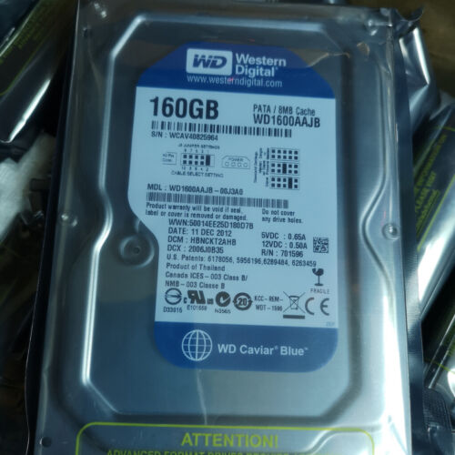 Western Digital WD 160GB 7200RPM 3.5″ WD1600AAJB IDE/PATA HDD Hard Disk Drive