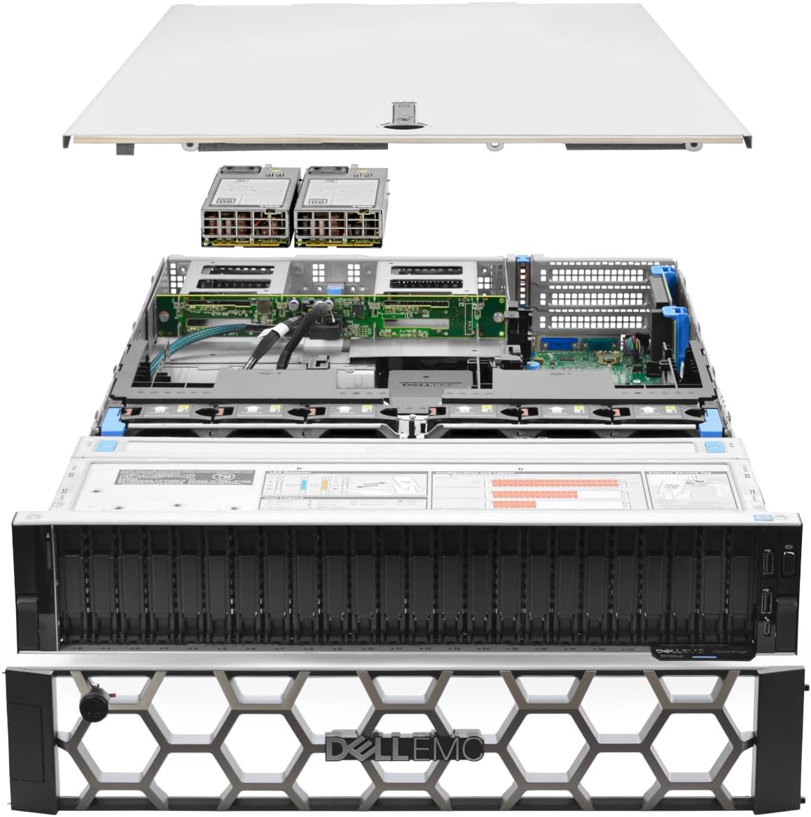 Dell VxRail P570F Server 2X Gold 6242R 3.10Ghz 40-Core 256GB HBA330+Caddies+ GPU (Renewed)