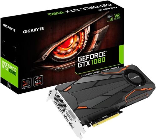 (Factory Refurbished) GIGABYTE GTX 1080 8GB GDDR5X Video Card GV-N1080TTOC-8GD