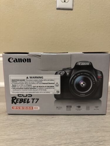 Canon EOS Rebel T7 DSLR Camera and EF-S 18-55mm IS II Lens Kit Ships ASAP