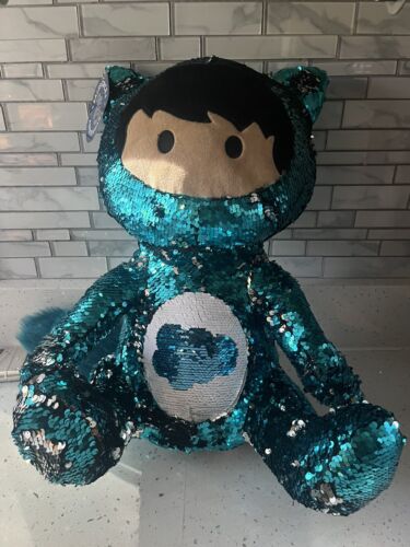 New SALESFORCE 25th ANNIVERSARY Sequin Plush Doll ASTRO character – RARE FIND