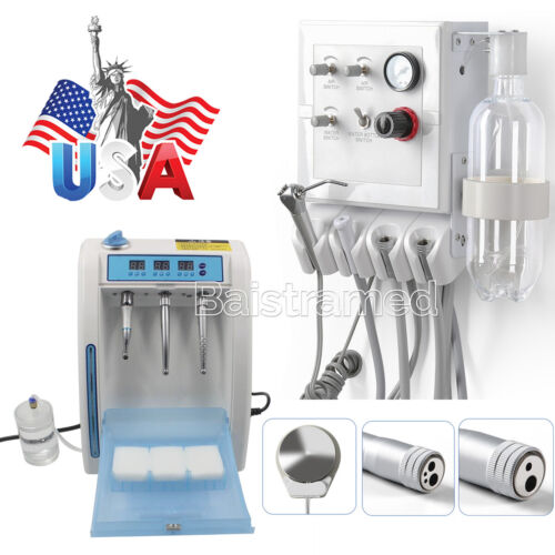 Portable Dental Turbine Unit Air Compressor / Automatic Handpiece Maintenance