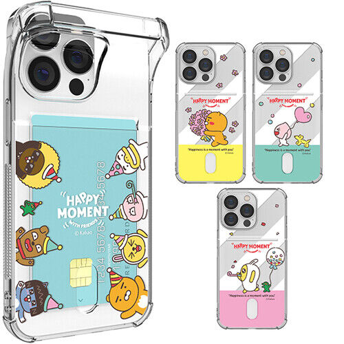 Kakao Friends Happy Moment Funny Clear Card Case for Galaxy S20 Plus Ultra