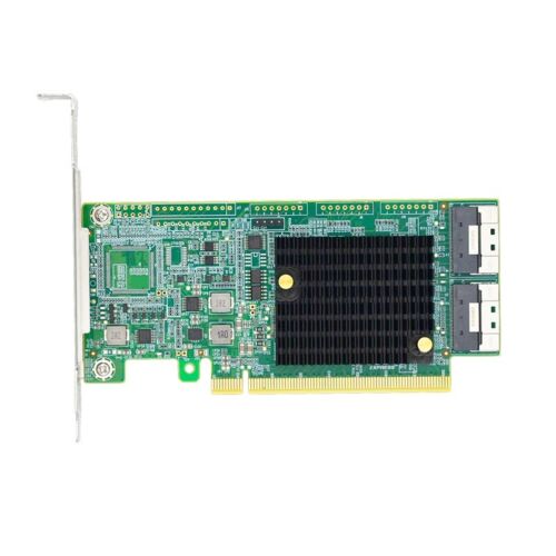 PCI Express 4.0 x16 to Two SlimSAS SFF-8654 8i Retimer Adapter-LRNV9F24