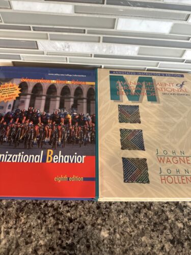 Organizational Behavior Sherman HC Lot of2 Management Of Wagner Hollenbeck.