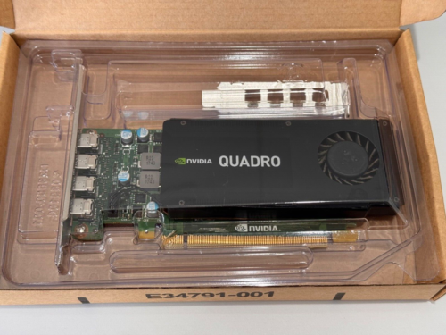 Nvidia Quadro K1200 4GB GDDR5 4X Mini DP to VGA Adapters  Video Card