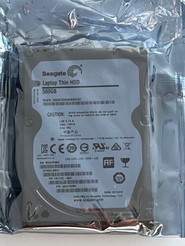 Seagate Momentus Laptop Thin 500GB 2.5″ SATA 6Gb/s HDD – Brand New Sealed